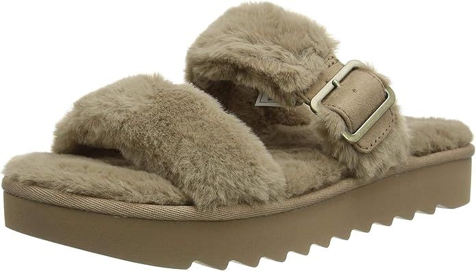 Koolaburra by UGG Women's Furr-ah Flat Sandal | Amazon (US)