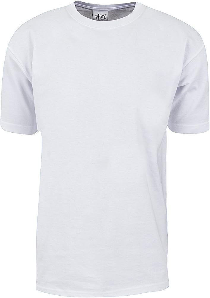 Shaka Wear Men's T Shirt – Max Heavyweight Cotton Short Sleeve Crew Neck Plain Tee Top Tshirts Regul | Amazon (US)