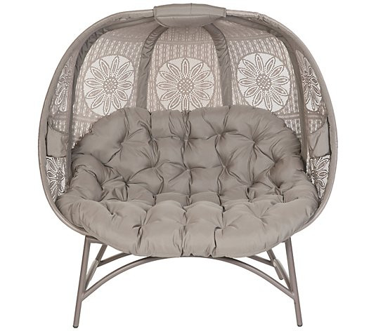 Cozy Pumpkin Chair in Dreamcatcher Sand by Flower House | QVC