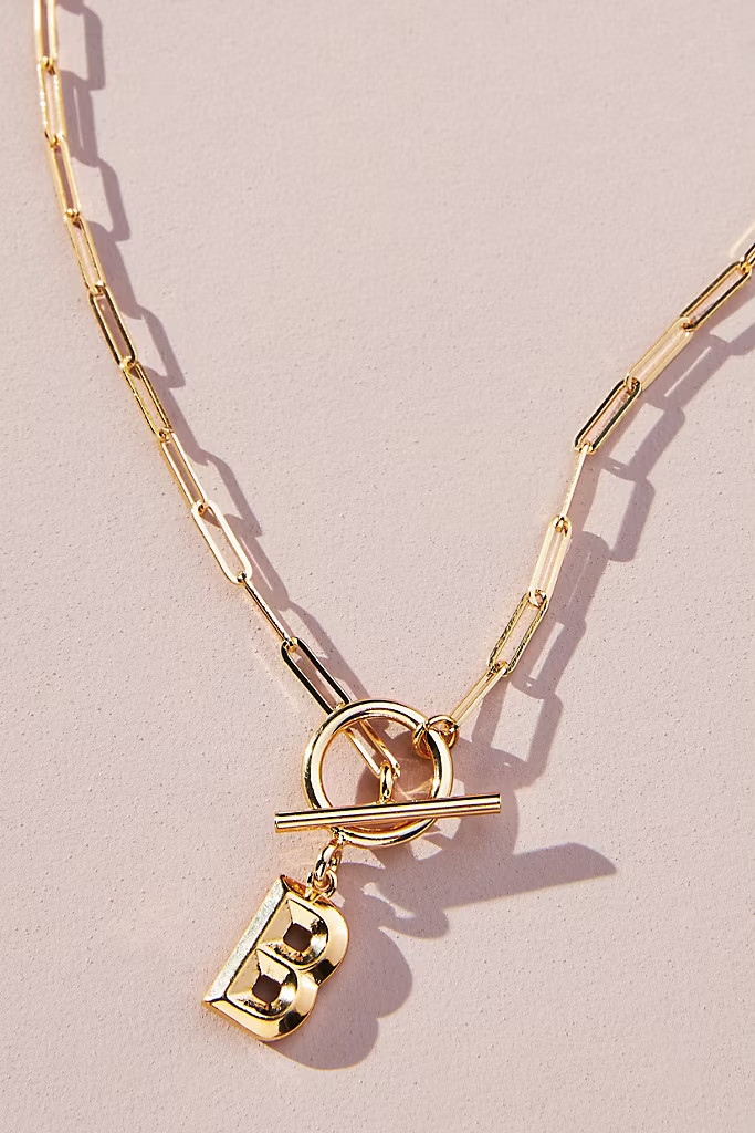 Chain Link Monogram Necklace | Anthropologie (US)