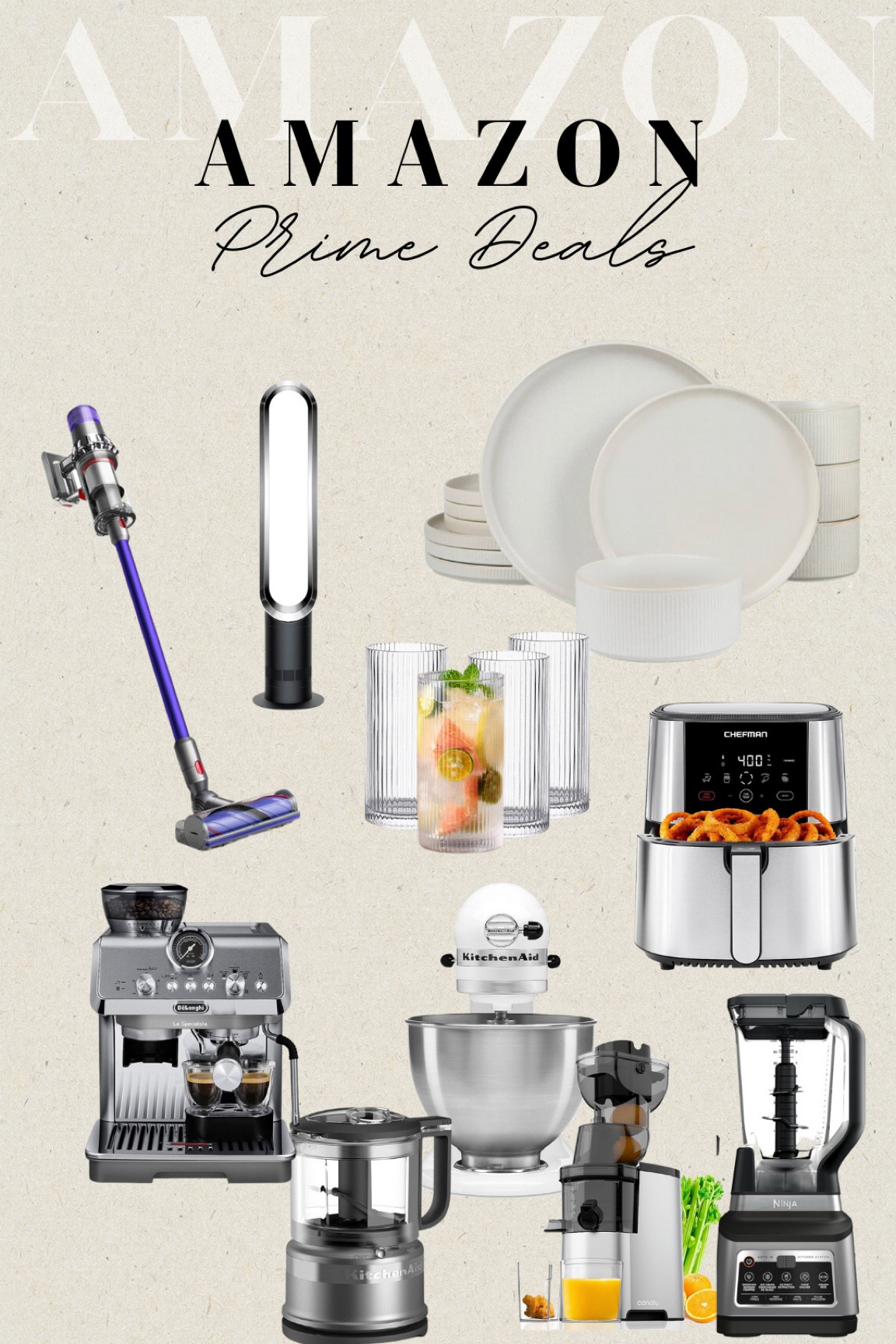 Amazon Prime Deals—Kitchen favorites!✨ 

#amazon #amazonprime #primedeals #primeday #primefinds #amazonfinds #amazonmusthaves #amazonsale #amazontoppicks #bestsellers #kitchenappliances #kitchenmusthaves #smallappliances #kitchenfavorites #dealoftheday #coffeemaker #dyson #dysonvacuum #dinnerware #glasswareset #chefman #chermanairfryer #airfryer #juicer #kitchenaidmixer #kitchenaid #kitchenaidchopper #espressocoffeemaker #amazondecor #amazonkitchendeals #founditonamazon #amazonhomefinds #amazonkitchenfinds #amazonhomefavorites 

#LTKxPrime #LTKsalealert #LTKhome

#LTKFindsUnder100 #LTKHome #LTKSaleAlert