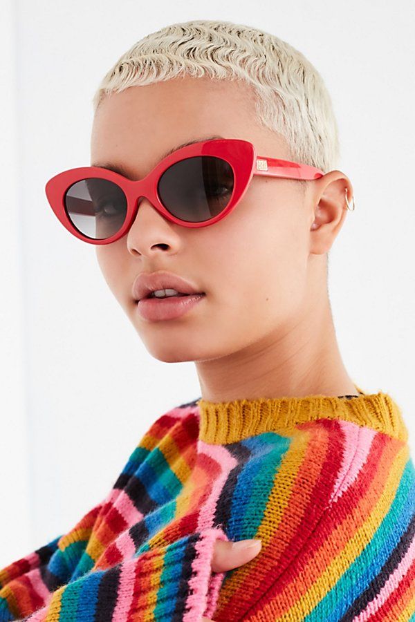 Crap Eyewear The Wild Gift Red Cat-Eye Sunglasses - Red at Urban Outfitters | Urban Outfitters (US and RoW)