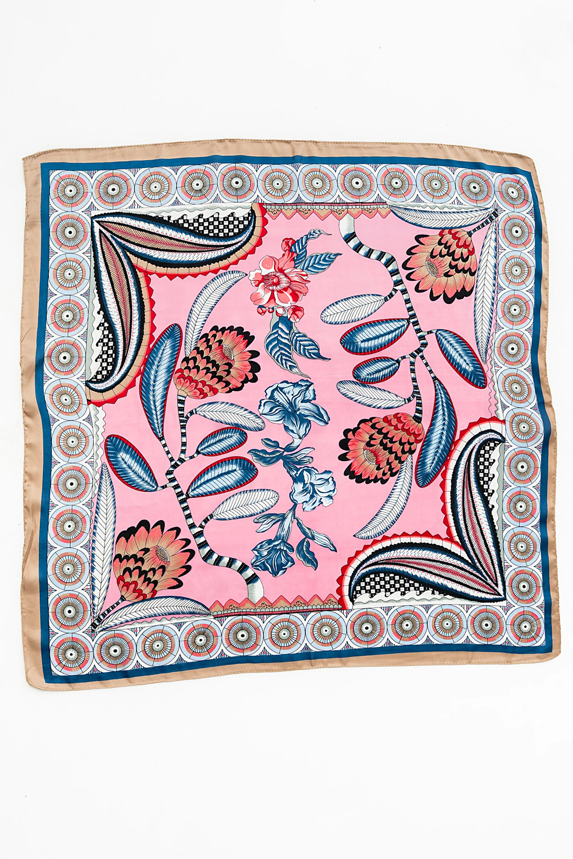 Micah Floral Bandana Scarf in Blue | Böhme US