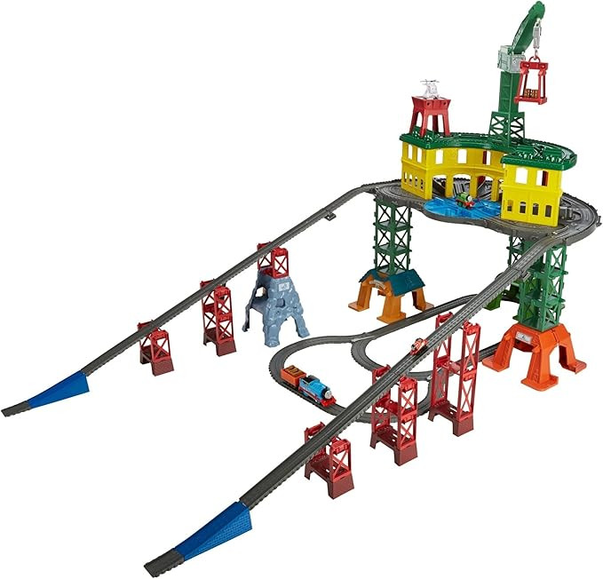 Thomas & Friends Toy Train Set for Kids Super Station Extra Large Reconfigurable Race Track with ... | Amazon (US)