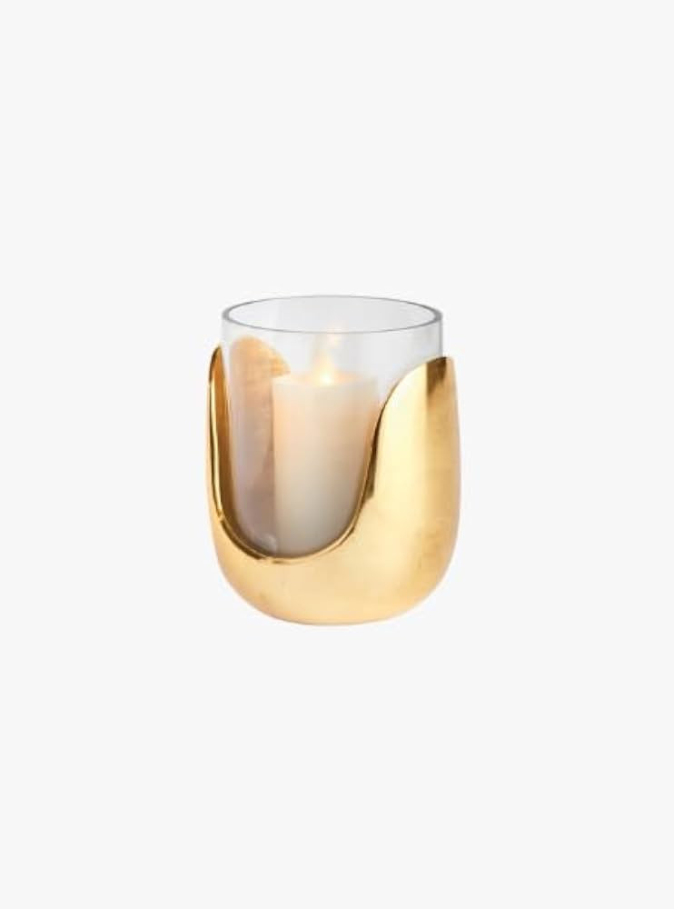 Small Gold Aida Hurricane Candle Holder 4.75" | Amazon (US)