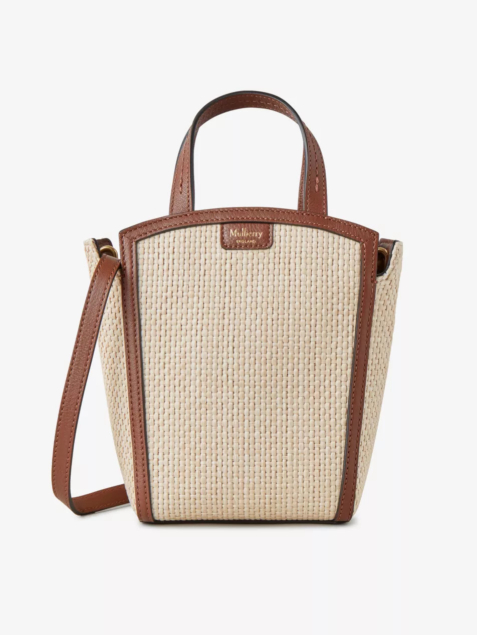Clovelly mini raffia tote | Selfridges