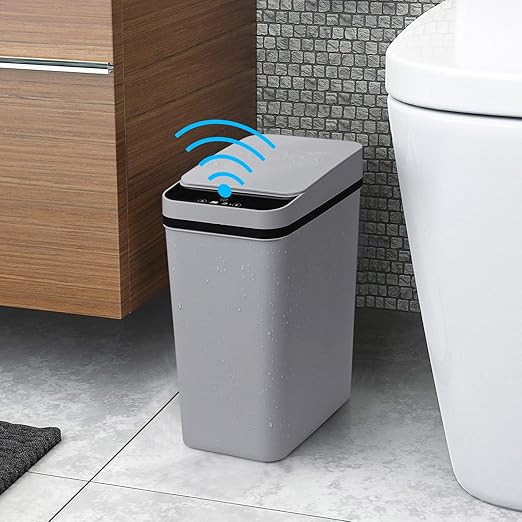Smart Touchless Bathroom Trash Can - Anborry 2.2 Gallon Automatic Motion Sensor Rubbish Can with ... | Amazon (CA)