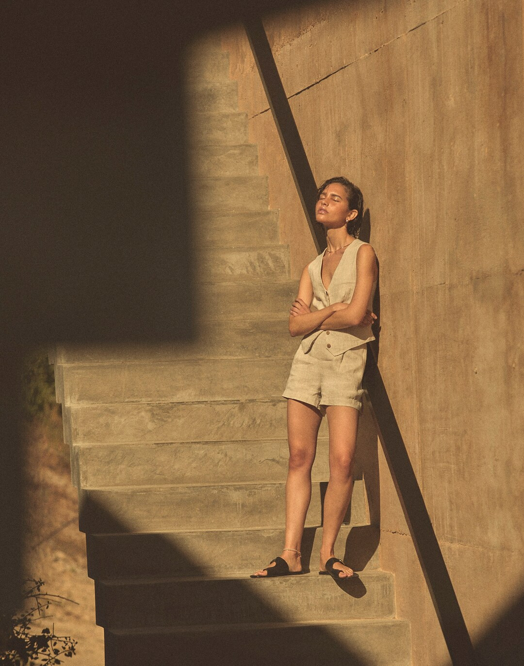 Clean Pull-On Shorts in 100% Linen | Madewell