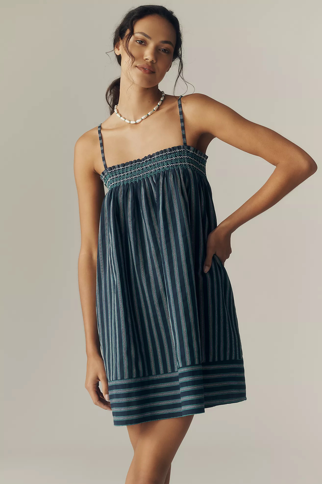 RAISONNEL Square-Neck Mini Dress | Anthropologie (US)