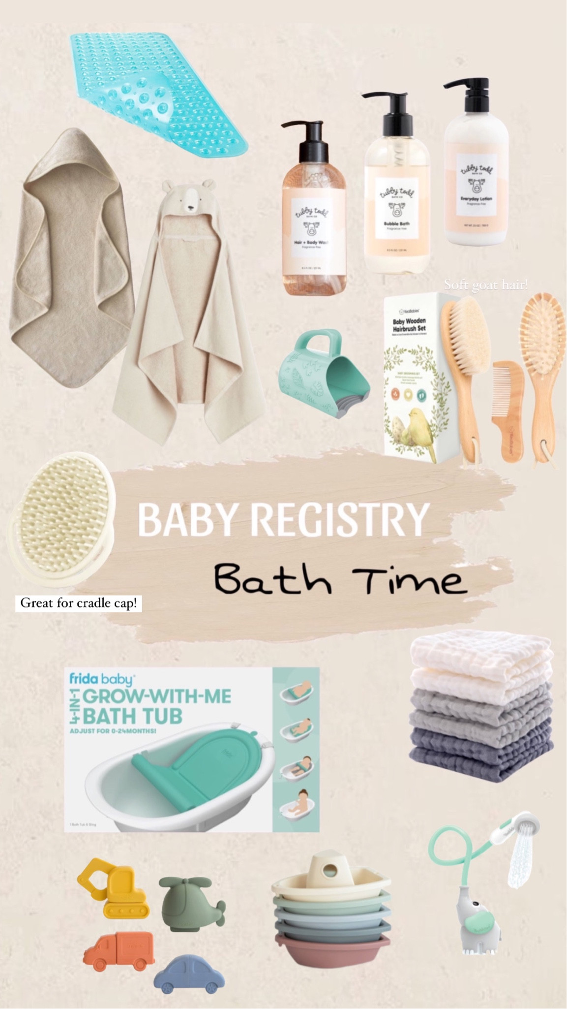 Baby Registry Bath Time bathing must haves
Natural baby shampoo  body wash lotion brush comb towels baby bath tub towels hooded towels wash cloths muslin bath toys mushie mold free

#LTKbump #LTKkids #LTKbaby