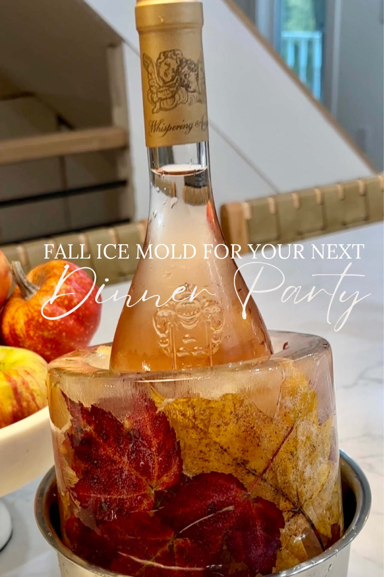 Ice Bucket Mold,Ice Mold Wine Bottle Chiller,Champagne Bucket Ice Mold,  Flower/Fruits/Any Decoration to DIY Your Champagne Bucket Ice Mold For  Special
