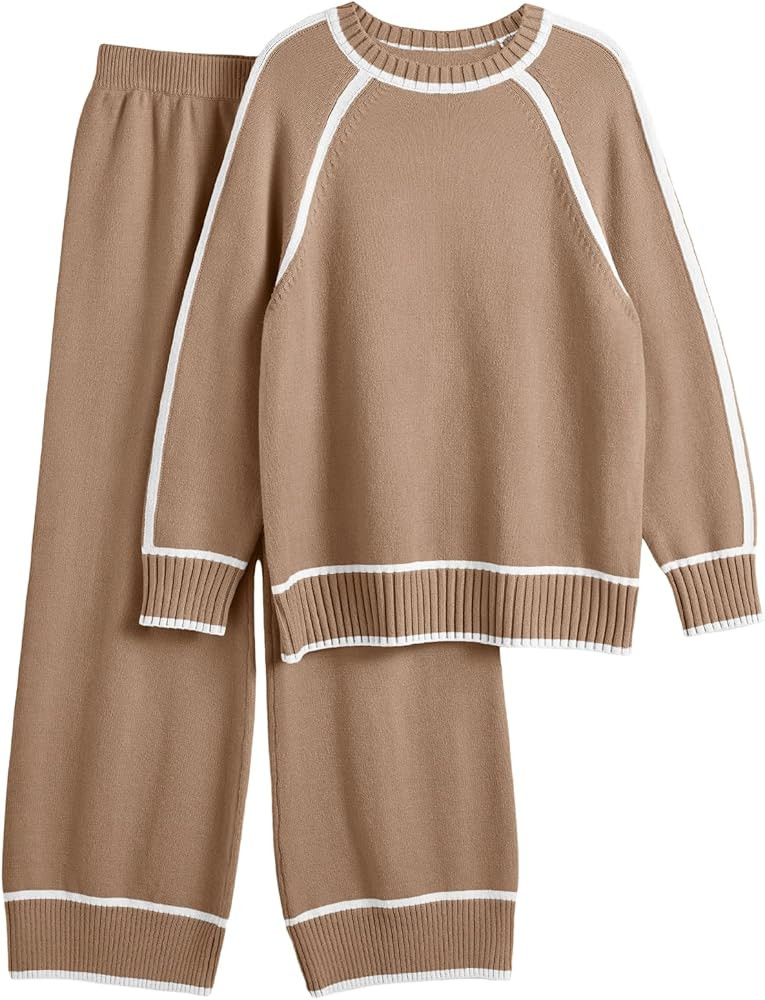 LILLUSORY 2 Piece Knit Lounge Set Womens Matching Sweater Sets | Amazon (US)