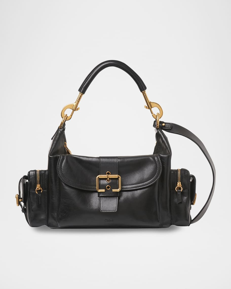 Chloe Camera Bag Medium in Natural Shiny Calfskin | Neiman Marcus