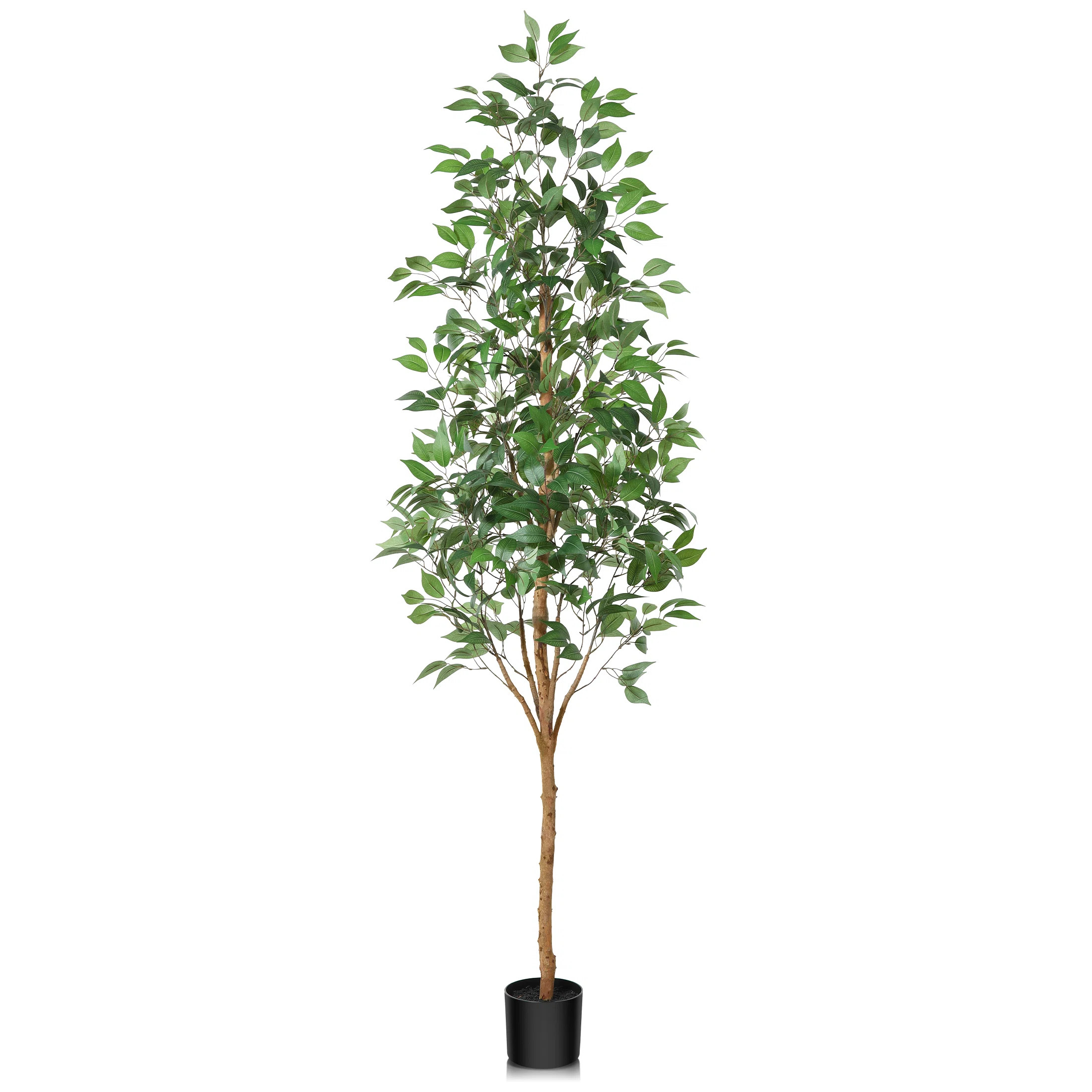 Adcock Artificial Ficus Tree in Pot with Realistic Leaves and Natural Trunk | Wayfair North America