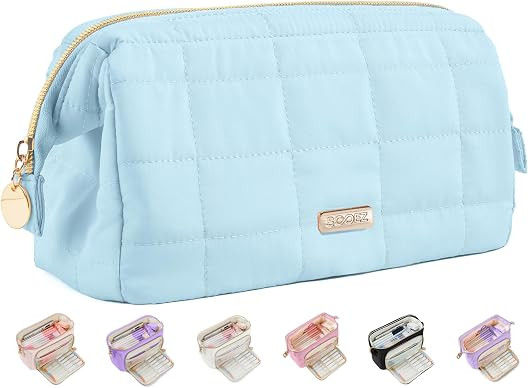 Sooez Large Pencil Case Pouch, Soft Pencil Bag with Zipper, Pen Bag | Amazon (US)