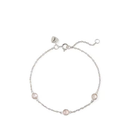 Gemstone Bracelet

        
            
            Rose Quartz & Sterling Silver 925 | Aspinal of London