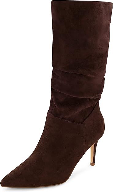 CUSHIONAIRE Women's Porsha scrunch heel boot with +Memory Foam, Wide Widths Available | Amazon (US)