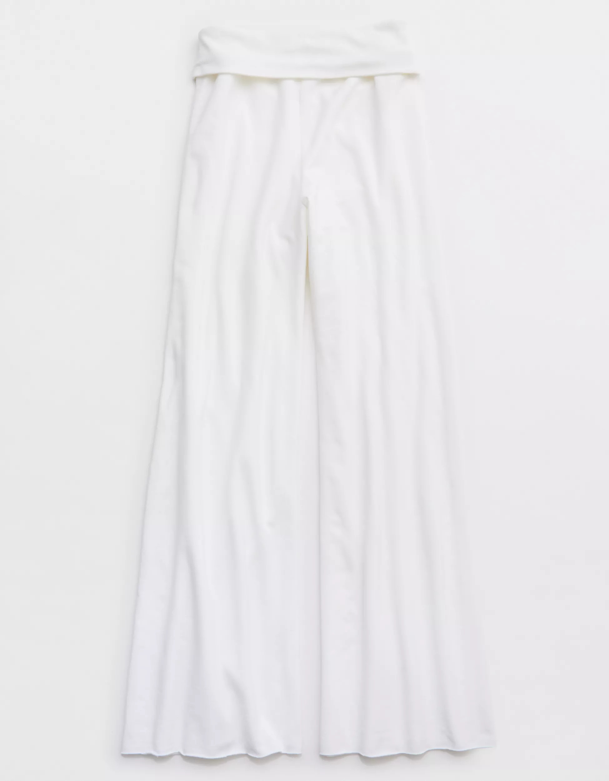 OFFLINE By Aerie OTT Fleece Super Wide Leg Foldover Pant | Aerie