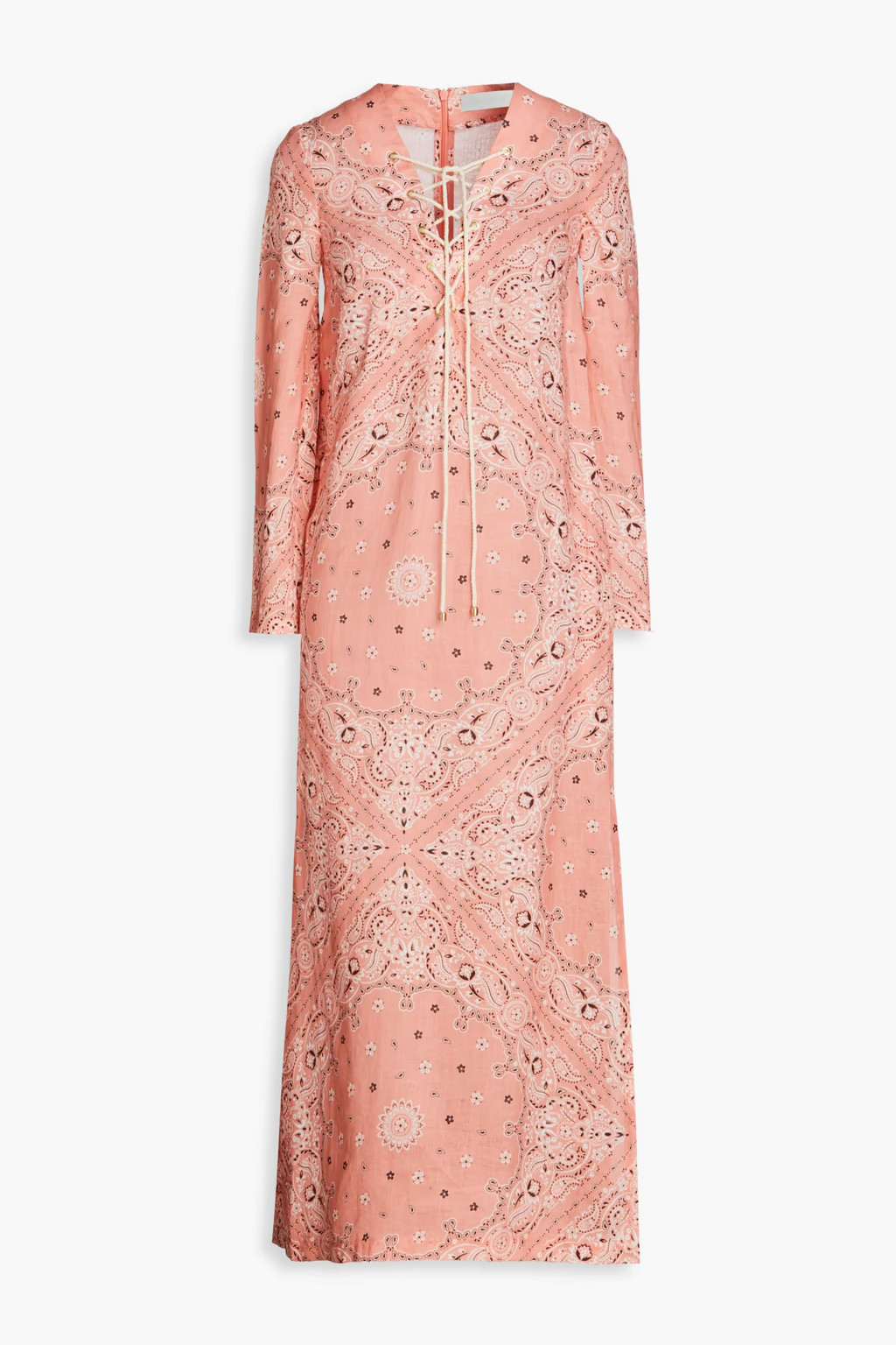 Paisley-print linen maxi dress | The Outnet (US and CA)