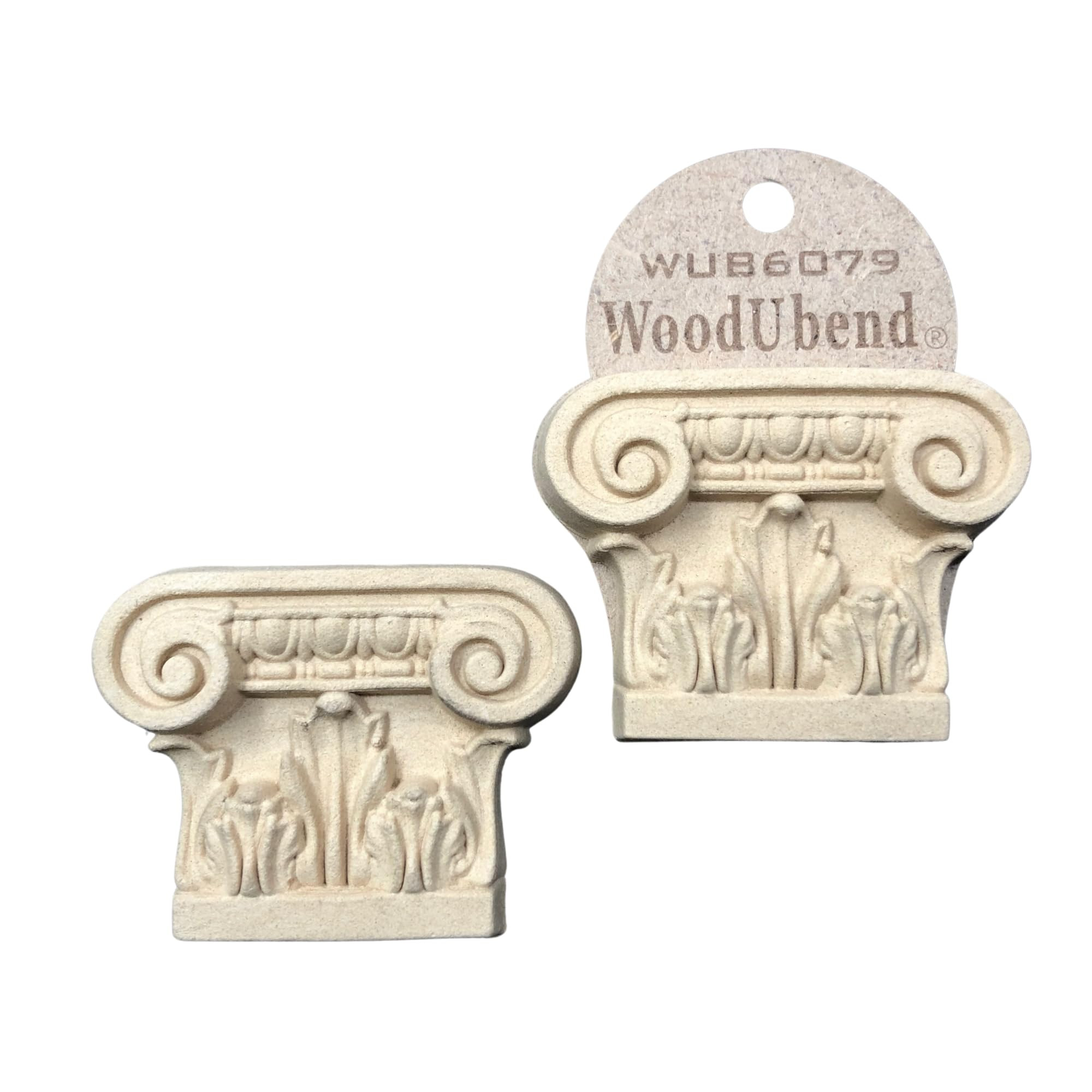 WoodUbend WUB6079 Pack of 2 Column Corbels - Wood Appliques - Heat Bendable & Flexible Onlays 5.9... | Amazon (US)