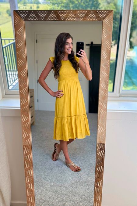 Easy and casual look with this yelow dress paired with a cute sandals!
#casualstyle #outfitinspo #fashionfinds #vacationstyle

#LTKshoecrush #LTKstyletip #LTKFind