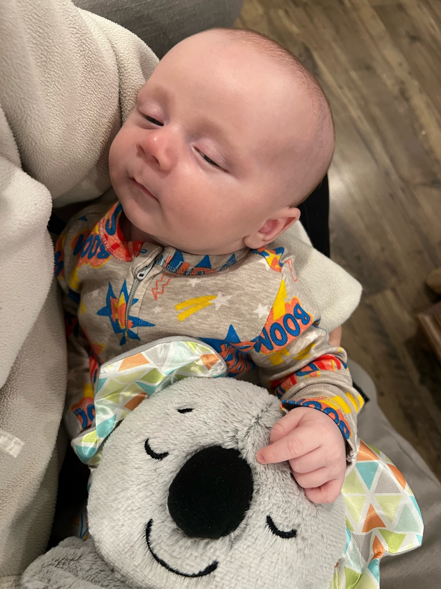 Fisher price soothe & snuggle koala. Knox went from crying to sleeping in *seconds* 50% off right now on Amazon!!

• realistic breathing motion 
• sound machine (he likes the snoring sound)
•soft light 
•timer for sounds, music & lights
•machine washable

#LTKsalealert #LTKbaby #LTKunder50