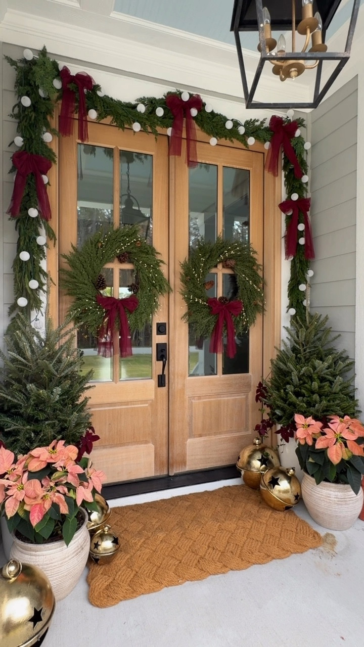 Let’s decorate my front porch for christmas! 🎀

If you couldn’t tell bows have been everywhere this holiday season & these hair bows turned decor inspired my front porch this year, it’s a bit extra but boy do I love it! ❤️✨

save + share for inspo 🫶🏼
#christmas #tistheseason #holidayseason #frontporch #christmasgarland #christmasdecor #bowseason #homefortheholidays #target #targetstyle 

#LTKHoliday #LTKHome #LTKSeasonal