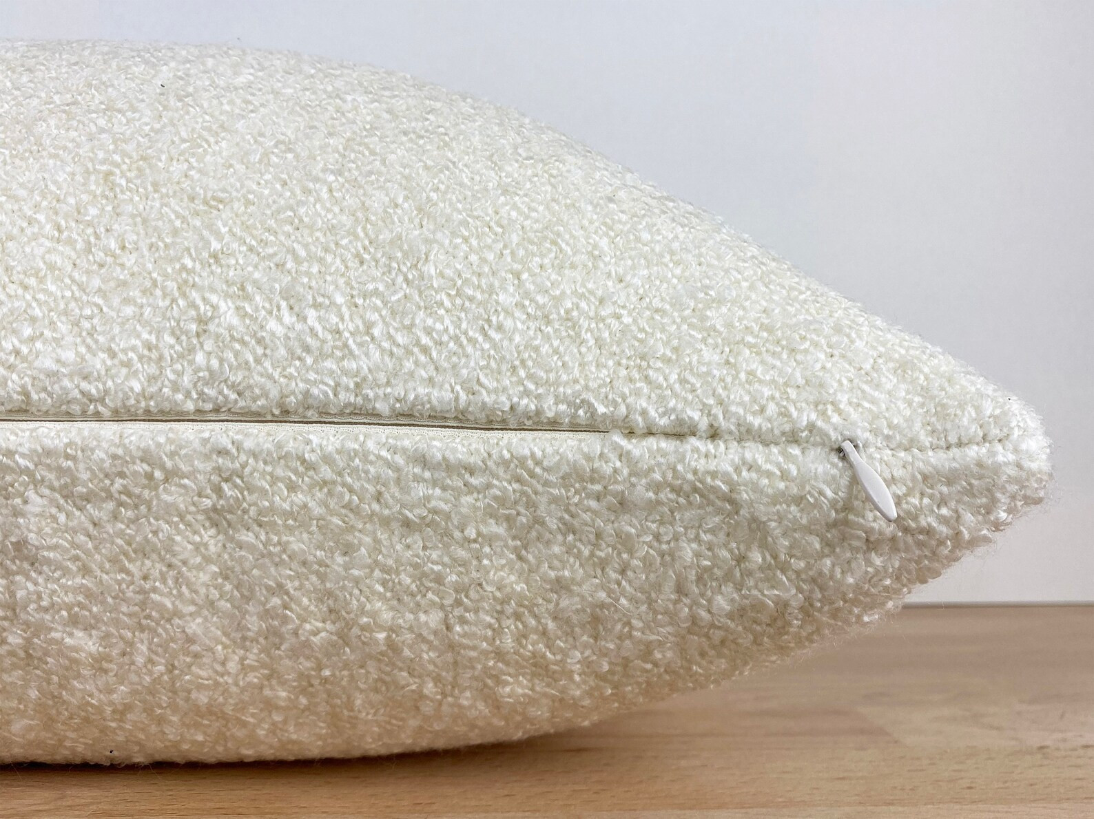 Ecru Boucle Pillow Cover, Textured Super Soft Pillow Cover, Boucle Euro Sham Cover, Boho Home Dec... | Etsy (US)