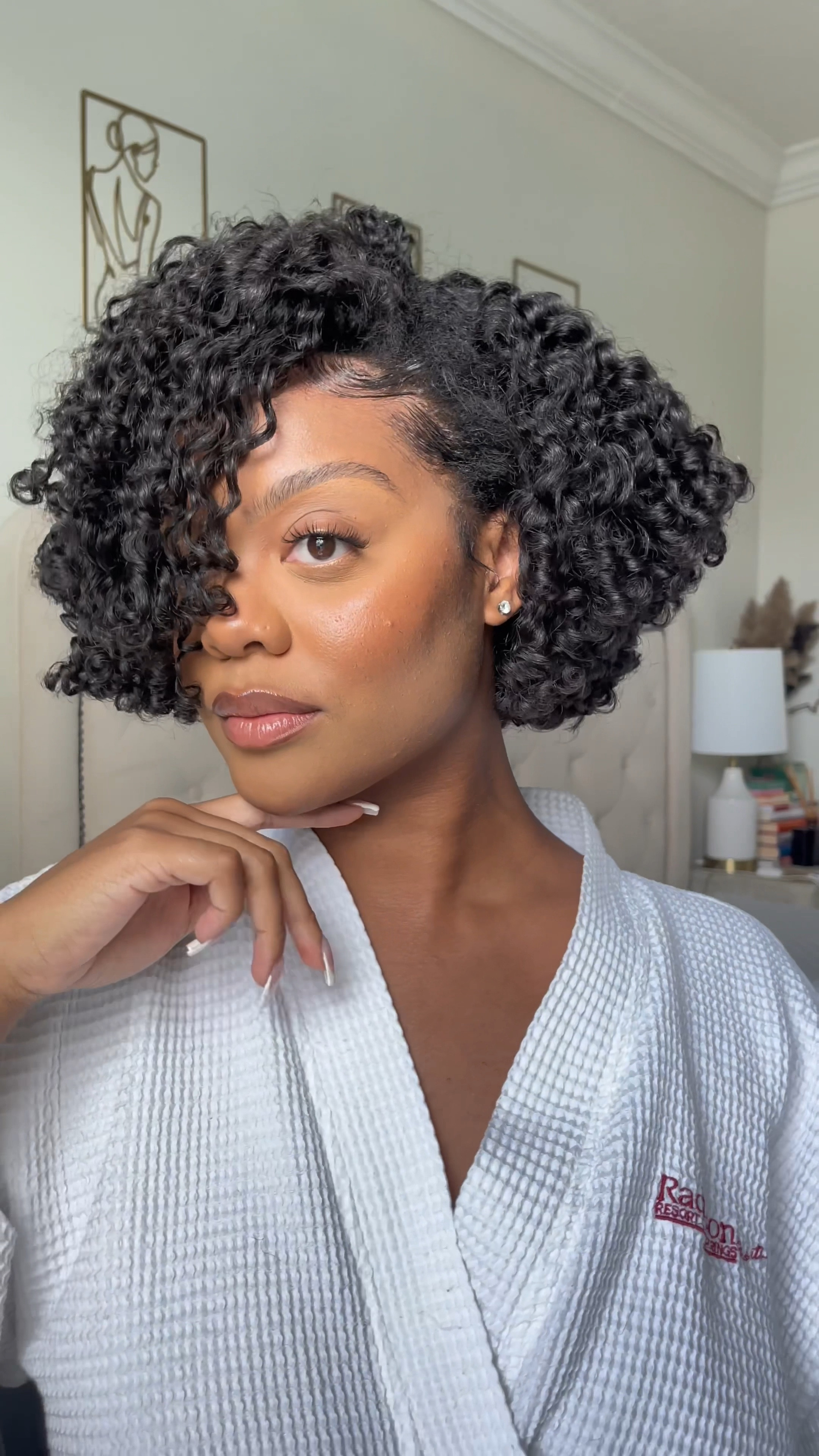 Linked to this video are all my haircare must haves that treat and preserve my curls during straightening. 🖤