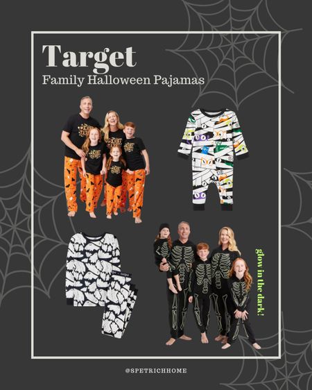 Is there anything better than matching holiday pajamas for the whole family? You can include your furry family members as well as the smallest babies in the crew. The hardest part will be deciding which print is your favorite - skeleton, mummy or trick-or-treat! Oh, did I mention that the skeleton and mummy sets glow in the dark? Spooky! #matching #petpajamas #adultonesie #kidonesie #target 

#LTKfamily #LTKHalloween #LTKSeasonal