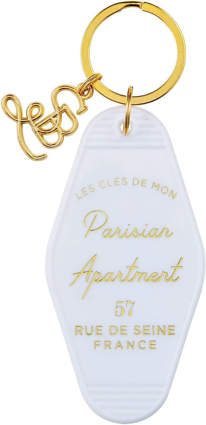 SB Design Studio - F2644 Etc. Collection Vintage Style Motel Key Ring, Parisian | Amazon (US)