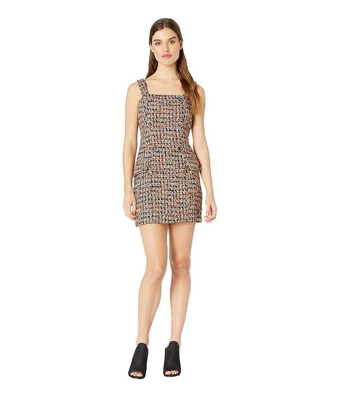 J.O.A. Tweed Mini Dress with Self Buttons at Zappos.com | Zappos
