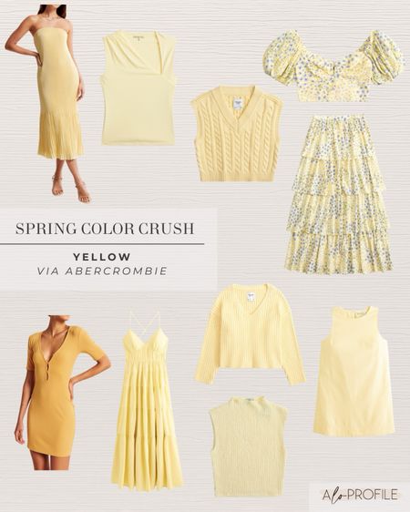 Spring color crush// yellow!!
Abercrombie spring inspiration