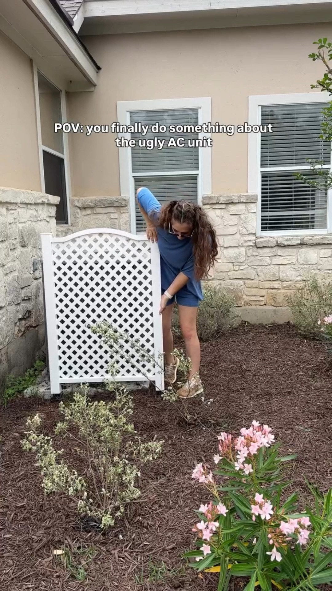I swear it was the only thing I could see every time I looked at the house 😅

like we have this beautiful yard, the landscaping, the front of the house…
and my eyes went straight to the AC unit every single time

so I finally did something about it

nothing major, just a simple AC unit cover
but it made such a difference in how everything looks and feels

proof that small home upgrades and easy outdoor projects can completely change a space 🤍

if you want what I used, comment “AC” and I’ll send it your way 🤍

#diyhome #outdoorproject #curbappeal #diymom #accover

#LTKSeasonal #LTKmomlife #LTKHome
