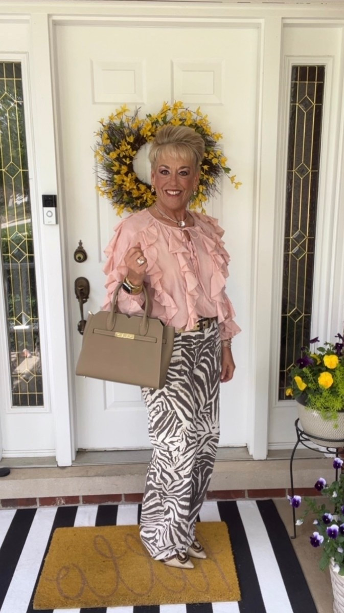 Zebra Print Jeans