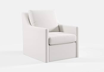 Modern Lounge Chair Modern Lounge Chair in White Velvet Water cleanable Aquaclean Upholstery Fabric  | Amazon (US)