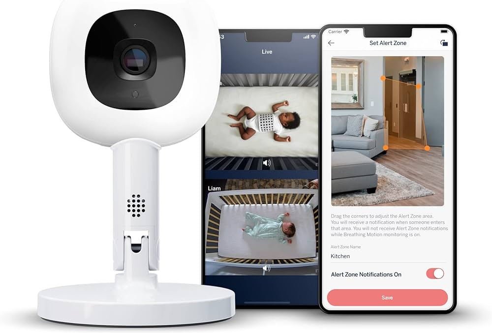 Nanit Pro Smart Baby Monitor & Flex Stand - 1080p Secure Wi-Fi Video Camera, Sensor-Free Sleep & ... | Amazon (US)