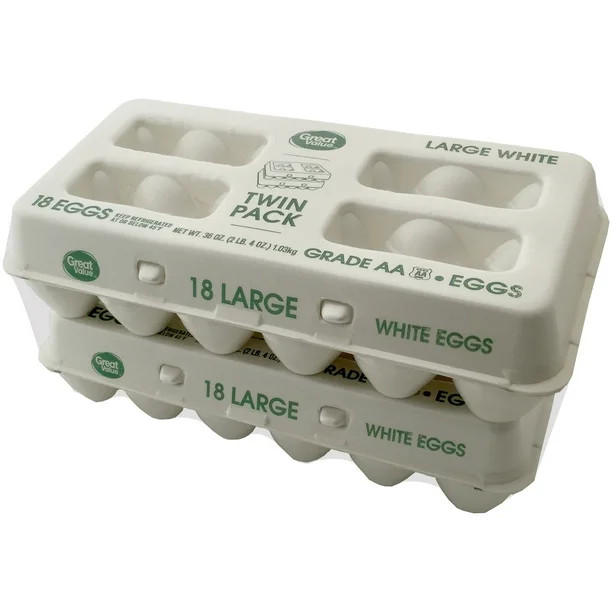 Great Value Large White Grade AA Eggs, 36 Count | Walmart (US)