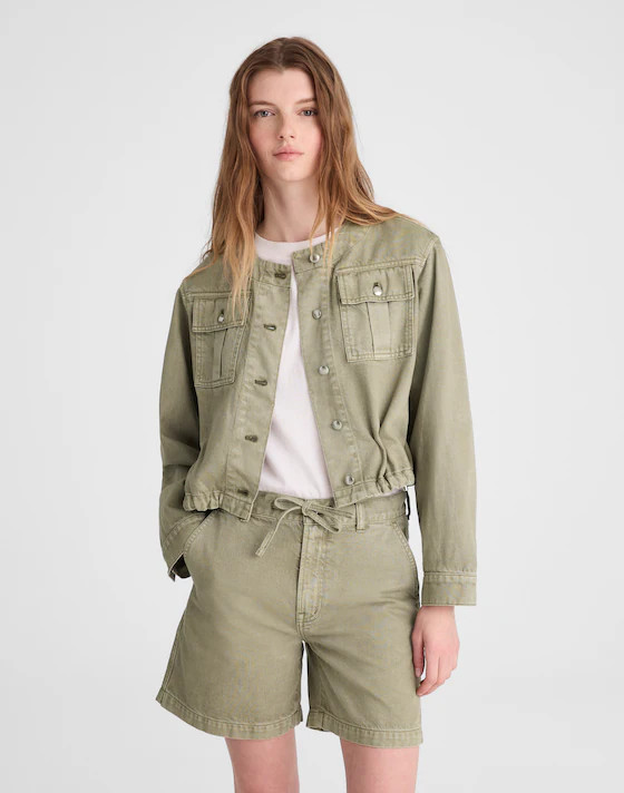 The Drawstring Short in Airy Denim | Madewell