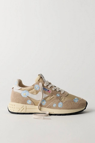 Autry Reelwind Low Embroidered Sneakers | Free People (Global - UK&FR Excluded)