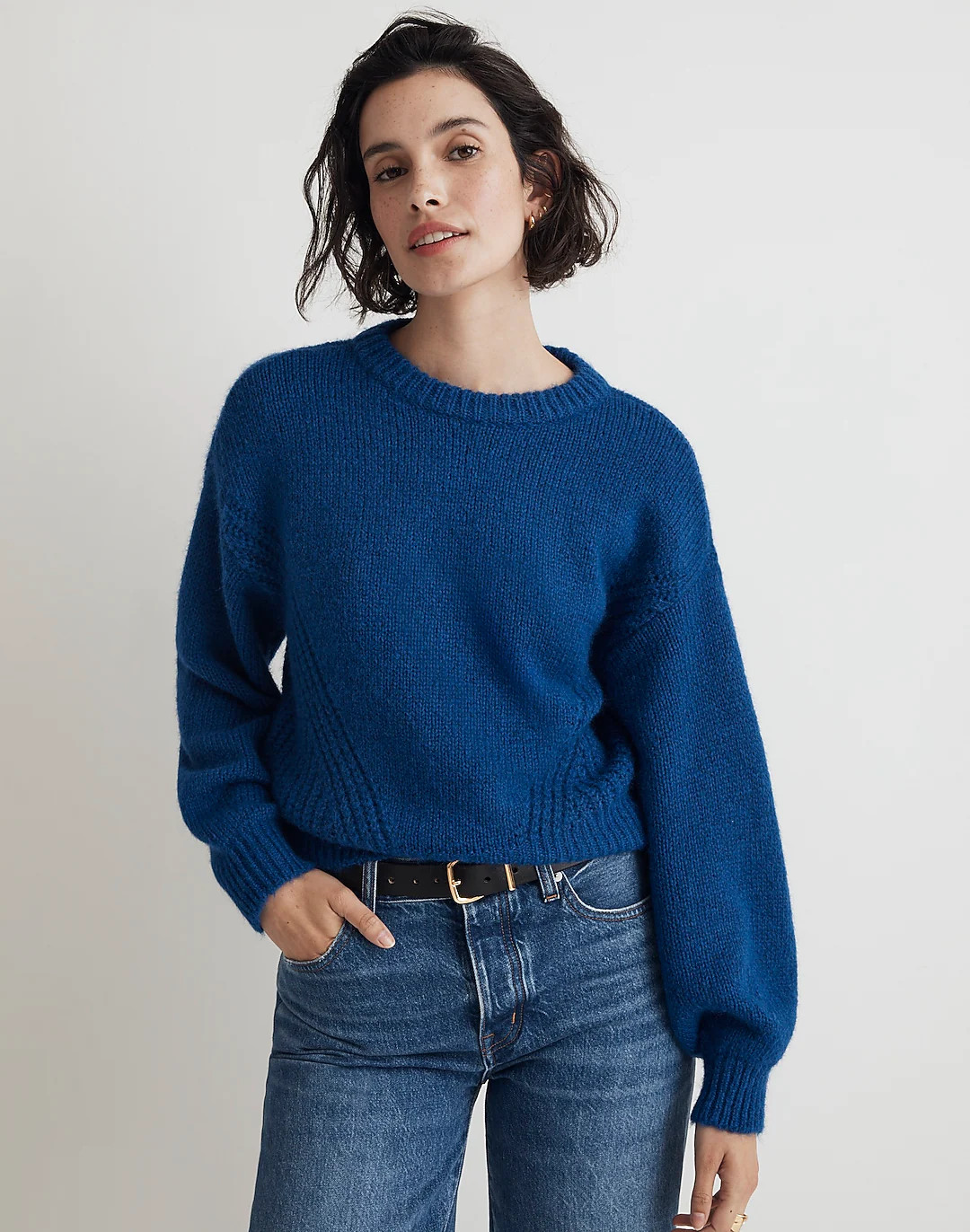 Wool-Blend Wedge Sweater | Madewell