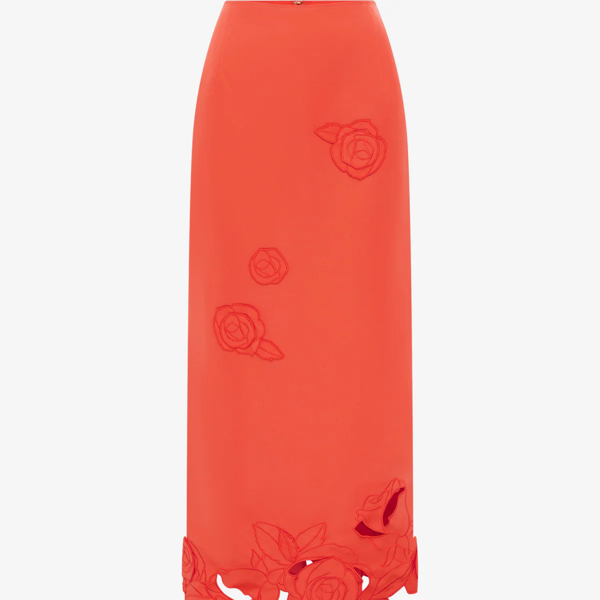 Kyra Appliqué Maxi Skirt - Saffron | LEO LIN US