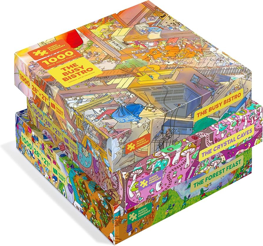 Magic Puzzles 3-Pack • Series Two • The Busy Bistro, The Crystal Caves, & The Forest Feast ... | Amazon (US)