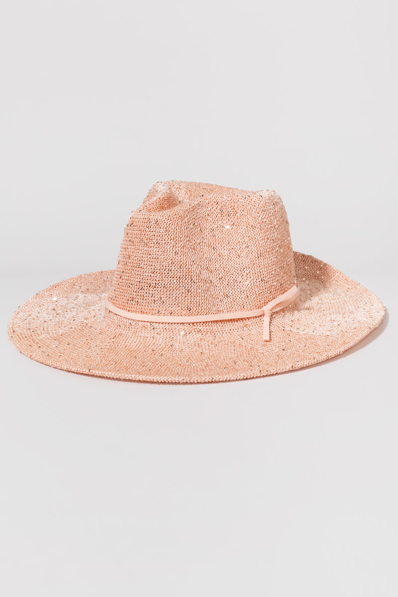 Karen Sparkle Panama Straw Hat | Francesca's