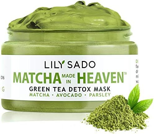 LILY SADO Green Tea Face Mask - Organic Natural VEGAN Facial Mask - Anti-Aging, Antioxidant Defen... | Amazon (US)