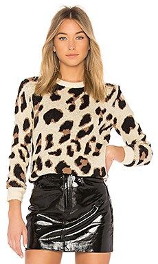 Lovers + Friends Speak Up Sweater in Metallic Leopard from Revolve.com | Revolve Clothing (Global)