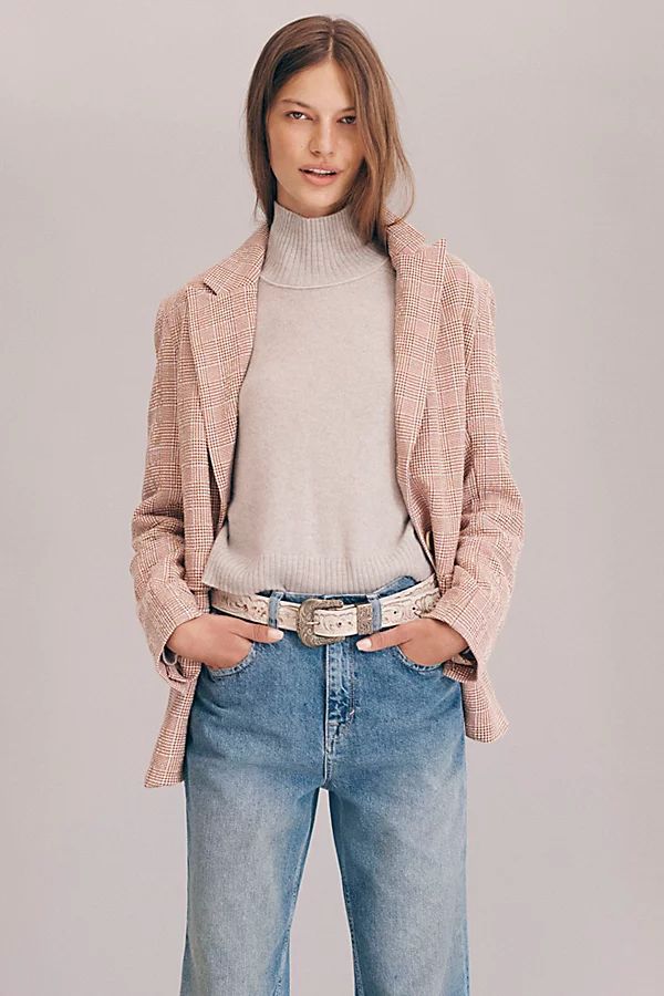Bowie Blazer by We The Free at Free People, Ivory Combo, M | Free People (Global - UK&FR Excluded)