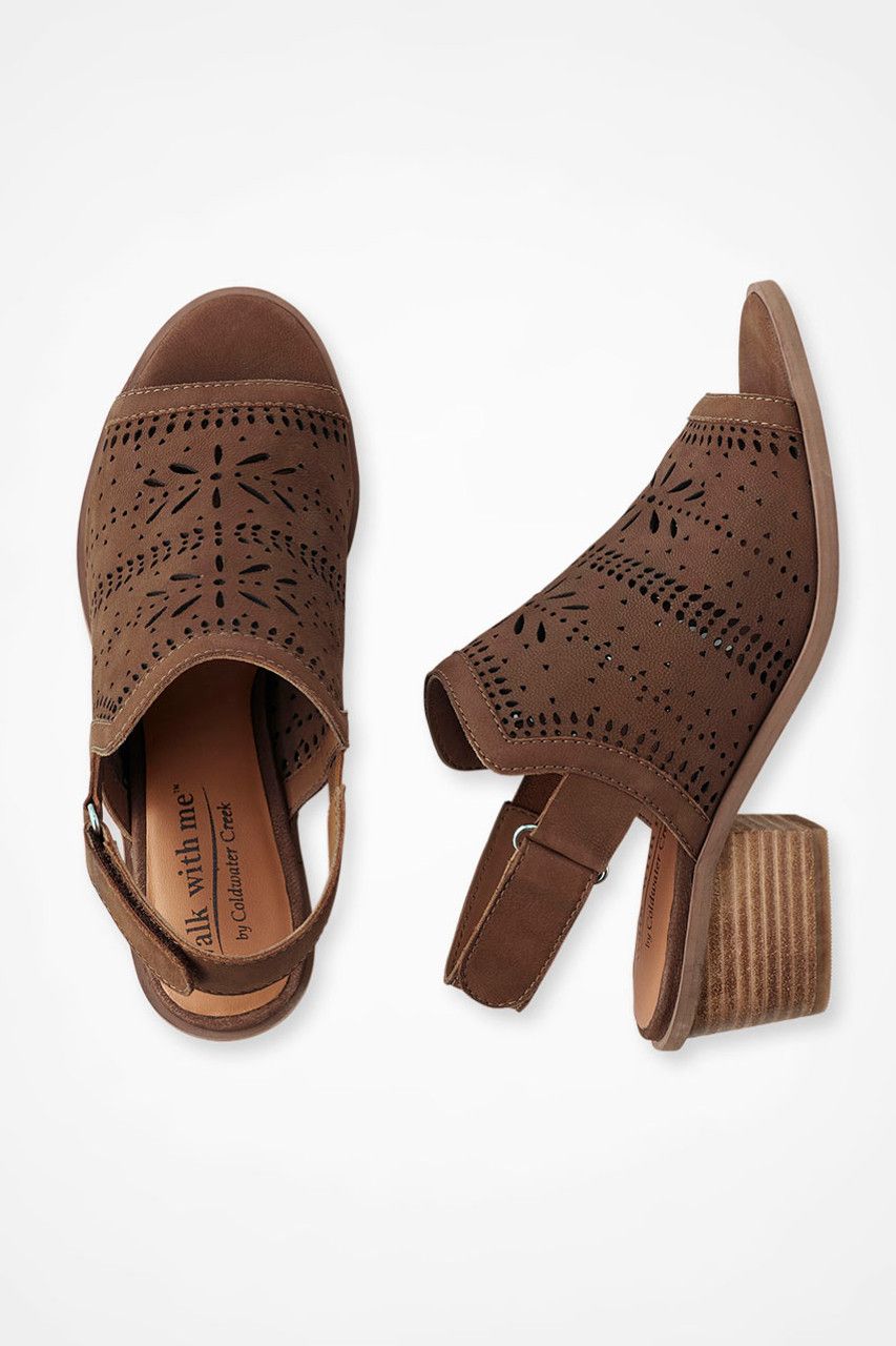 “Alero” Leather Sandals by Walk With Me™ | Coldwater Creek