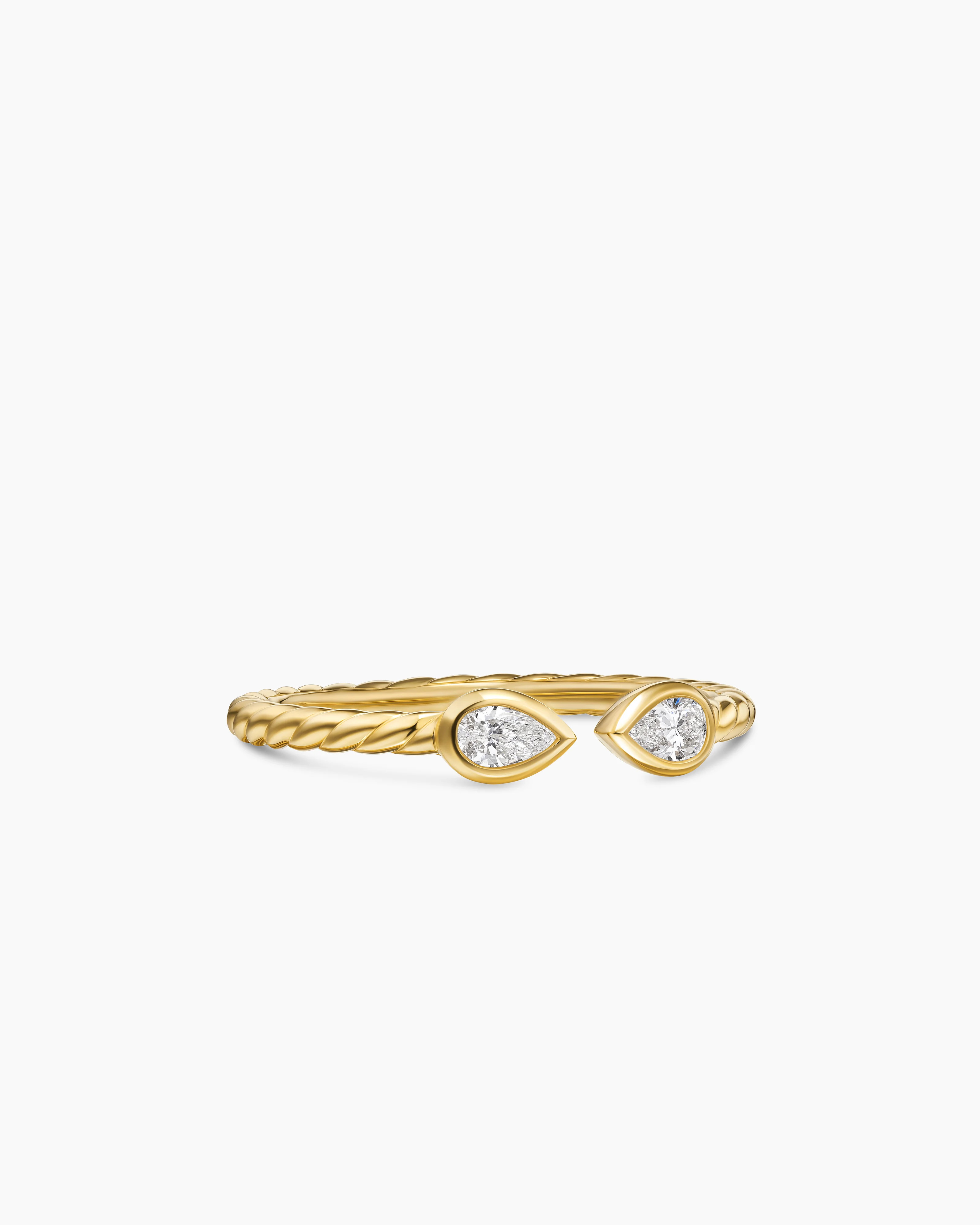 Cable Open Pear Ring | David Yurman