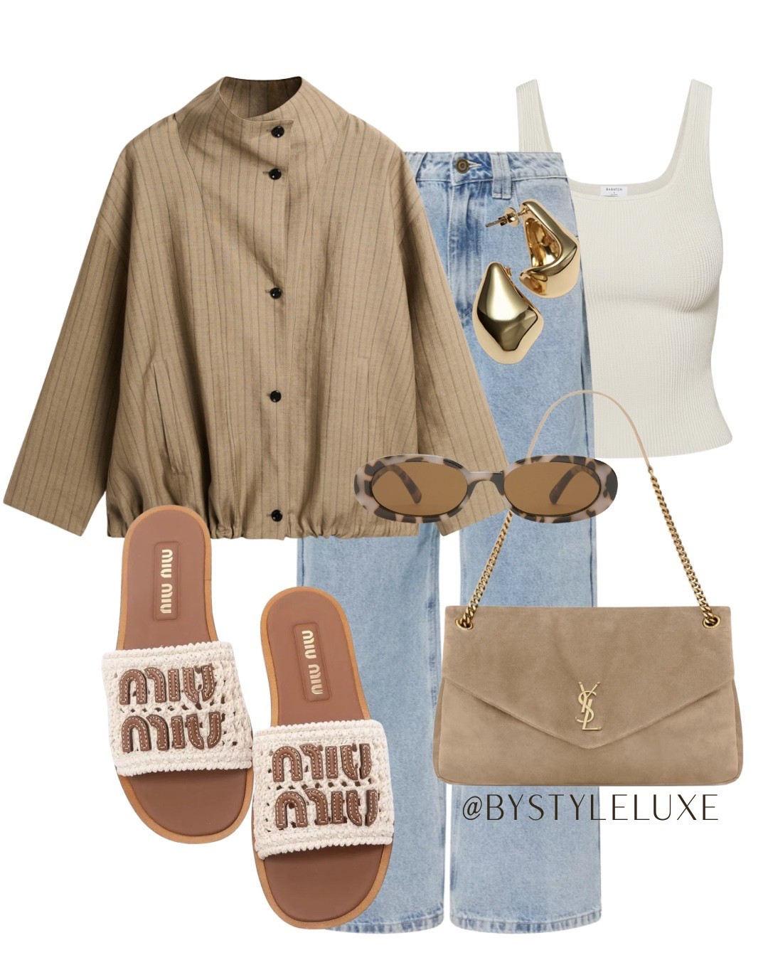 FUNNEL NECK JACKET - Obsessed with this linen jacket for spring! So gorg with denim jeans or linen trousers in spring/summer

#jacket #springoutfit #jeans  

#LTKeurope #LTKjeans #LTKspring